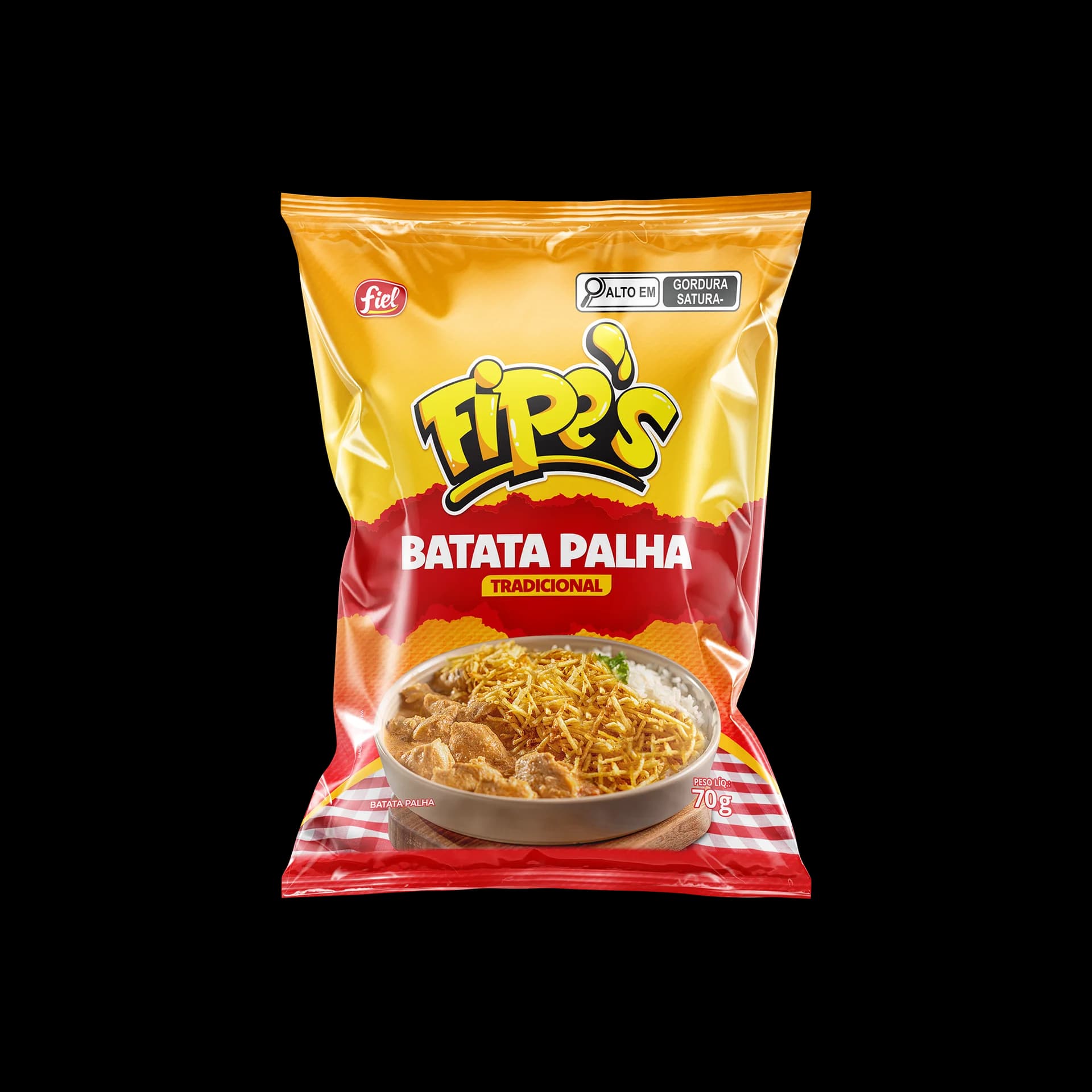 Fips Batata Palha Tradicional 70g — FIP´S — Fiel Alimentos — foto 1