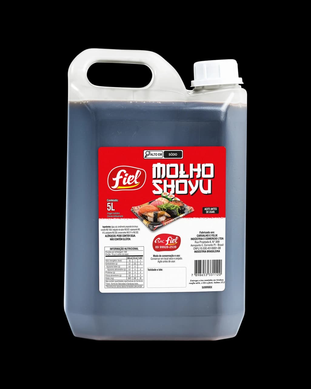 Molho Shoyu 5L — Fiel — Fiel Alimentos — foto 1