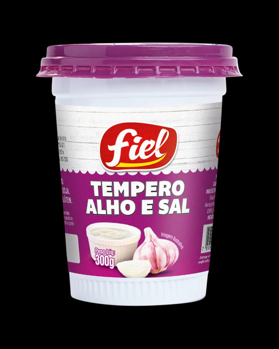 Tempero Alho e Sal 300g — Fiel — Fiel Alimentos — foto 1