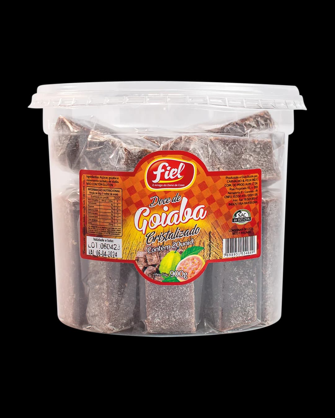 Doce de Goiaba Cristalizado 900g — Fiel — Fiel Alimentos