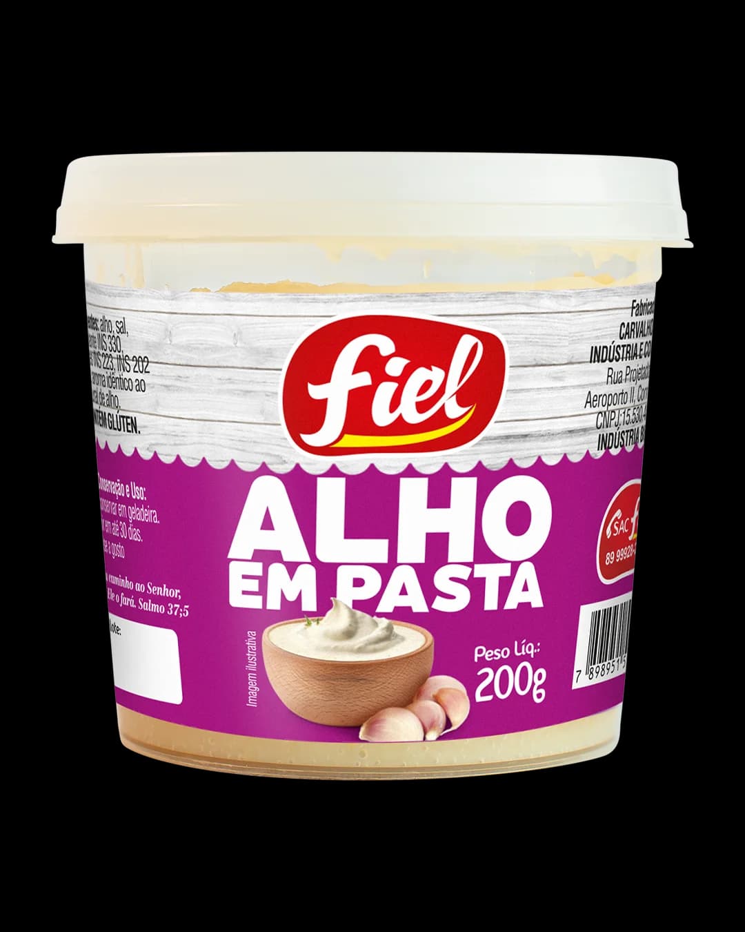 Alho em Pasta 200g — Fiel — Fiel Alimentos — foto 1