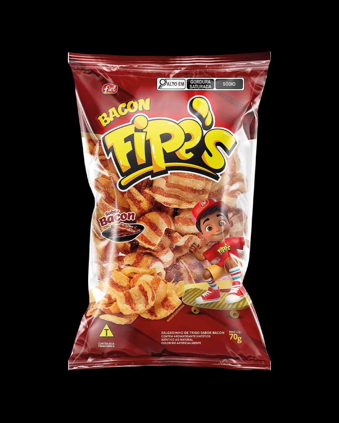 Fips Salgadinho Bacon 70g — FIP´S — Fiel Alimentos — foto 1