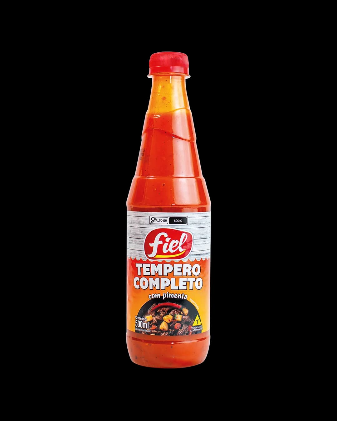 Tempero Completo com Pimenta 500ml — Fiel — Fiel Alimentos
