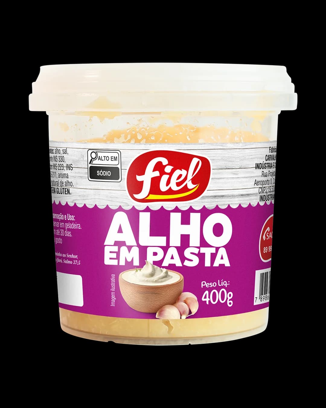 Alho em Pasta 400g — Fiel — Fiel Alimentos — foto 1