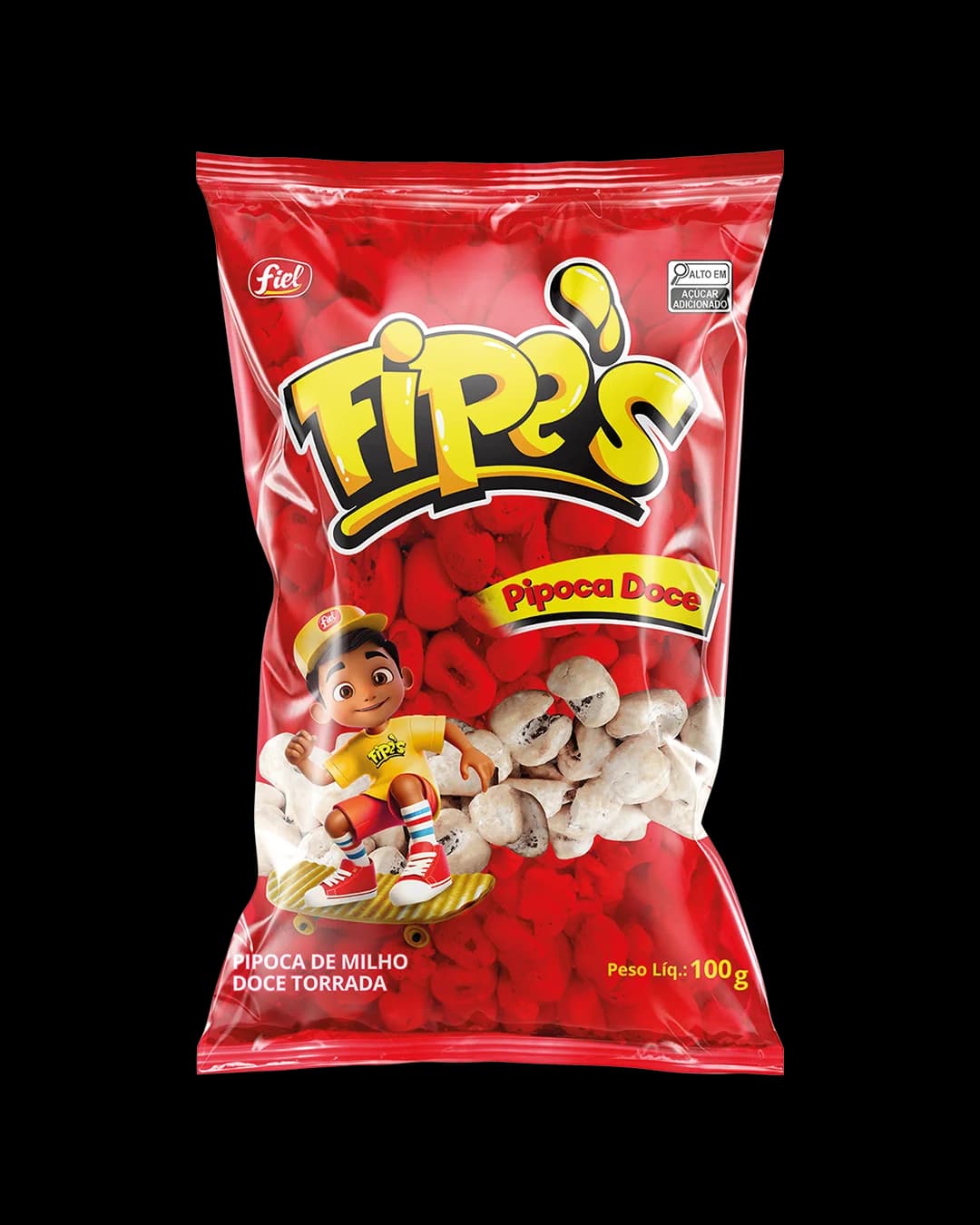 Fips Pipoca Doce 100g — FIP´S — Fiel Alimentos — foto 1