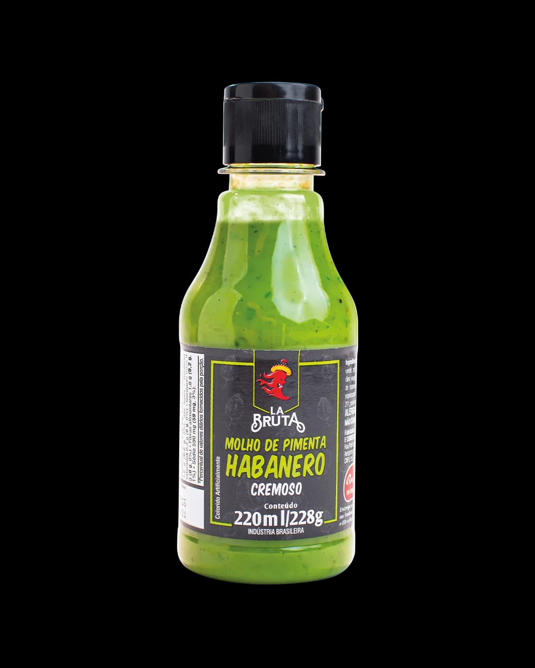 Creme de Pimenta Habanero 220ml — La Bruta — Fiel Alimentos — foto 1