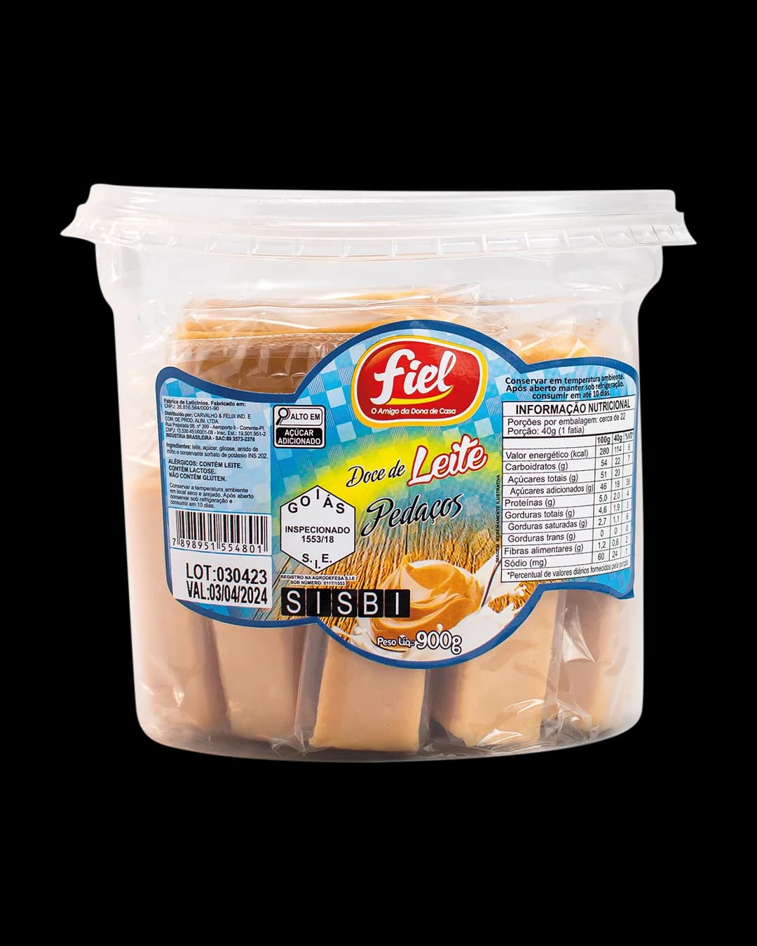 Doce de Leite Pedaços 900g — Fiel — Fiel Alimentos