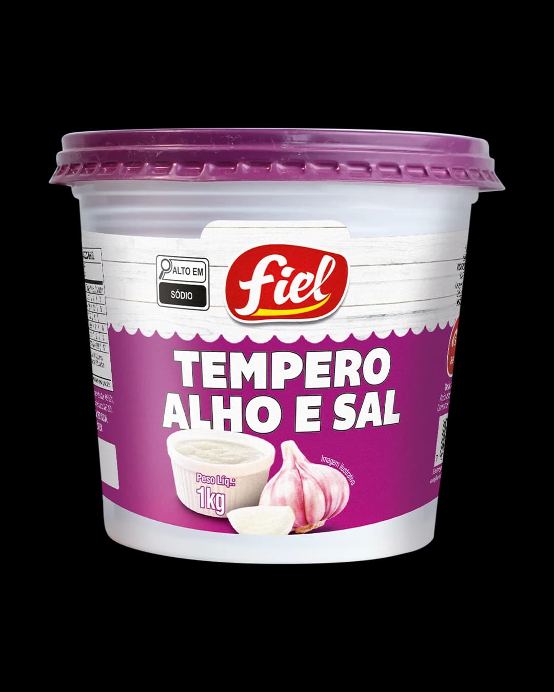 Tempero Alho e Sal 1kg — Fiel — Fiel Alimentos — foto 1