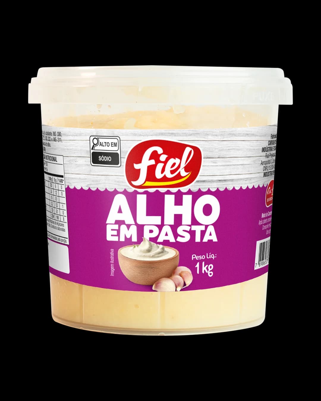 Alho em Pasta 1kg — Fiel — Fiel Alimentos — foto 1