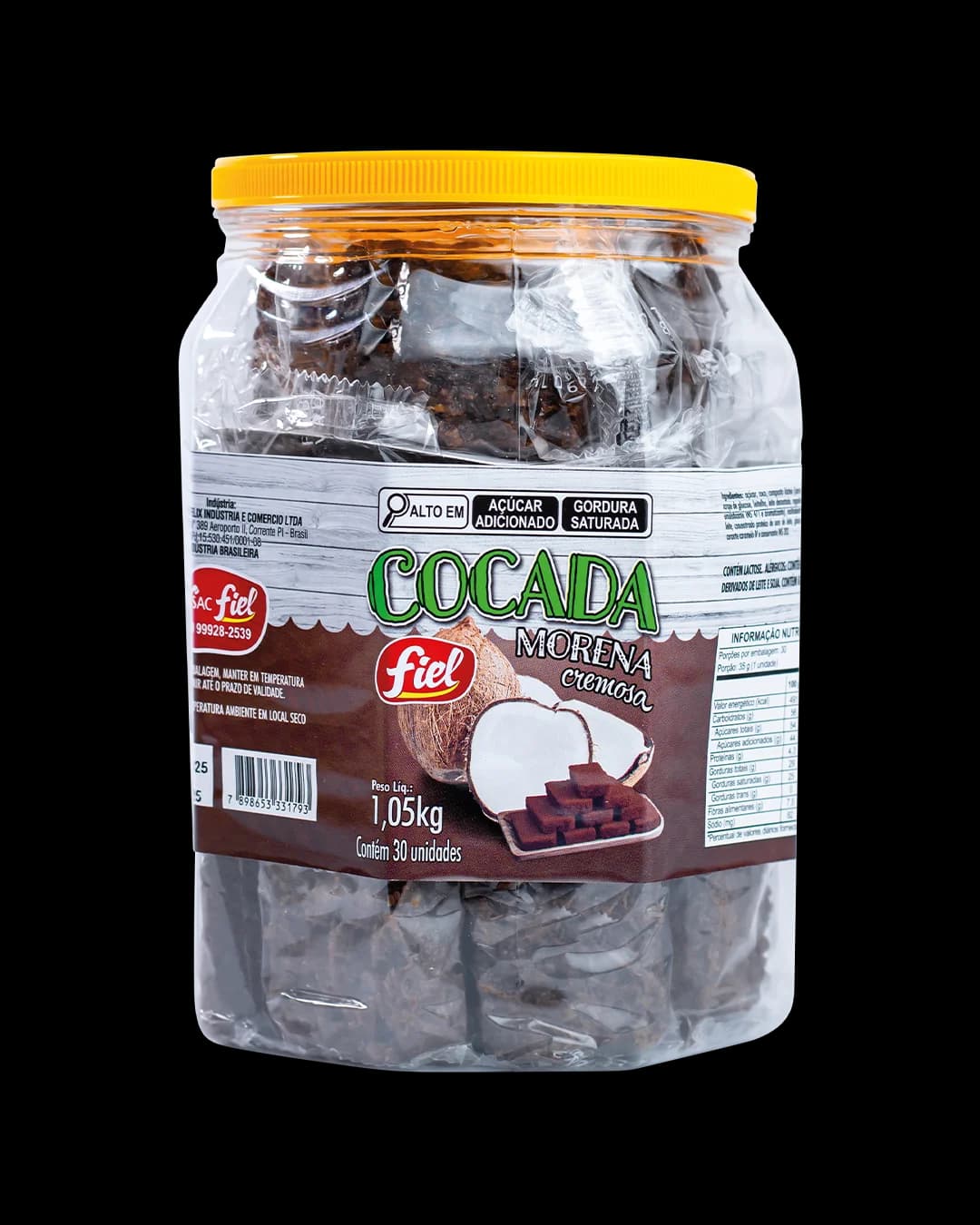Cocada Branca Morena 1,05kg — Fiel — Fiel Alimentos